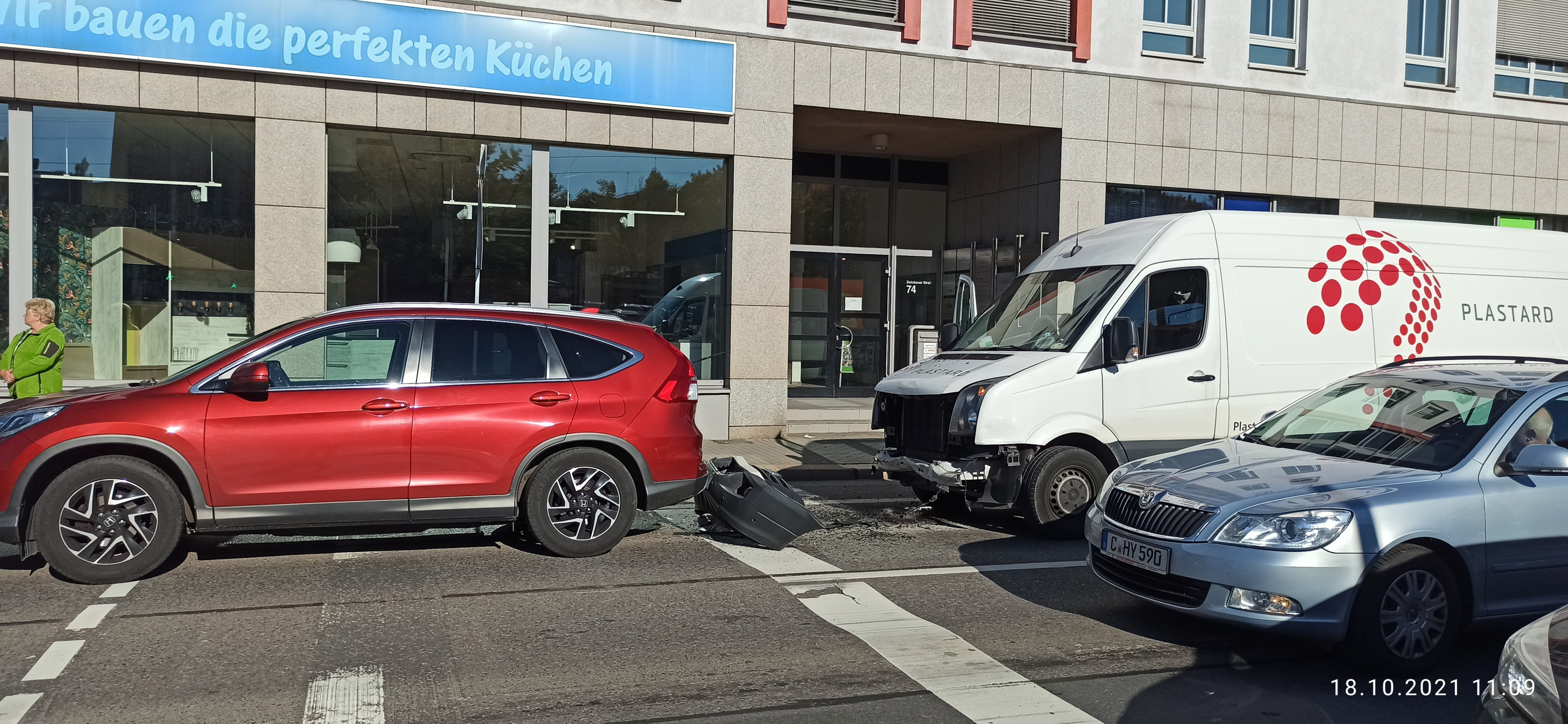 Der Transporter hat meinen Platz eingenommen